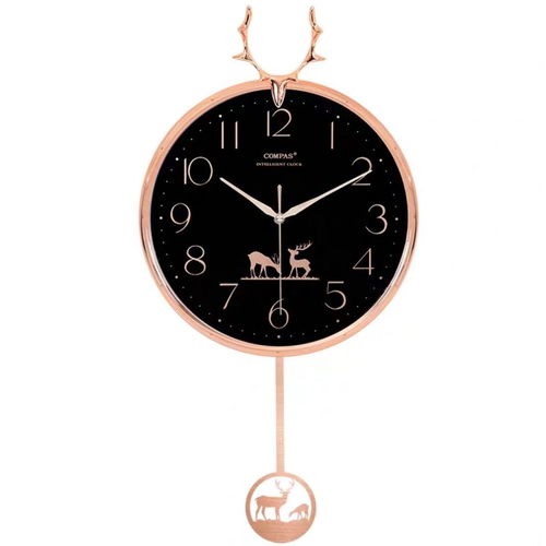 康巴丝鹿头挂钟 北欧时尚与现代家居的完美邂逅